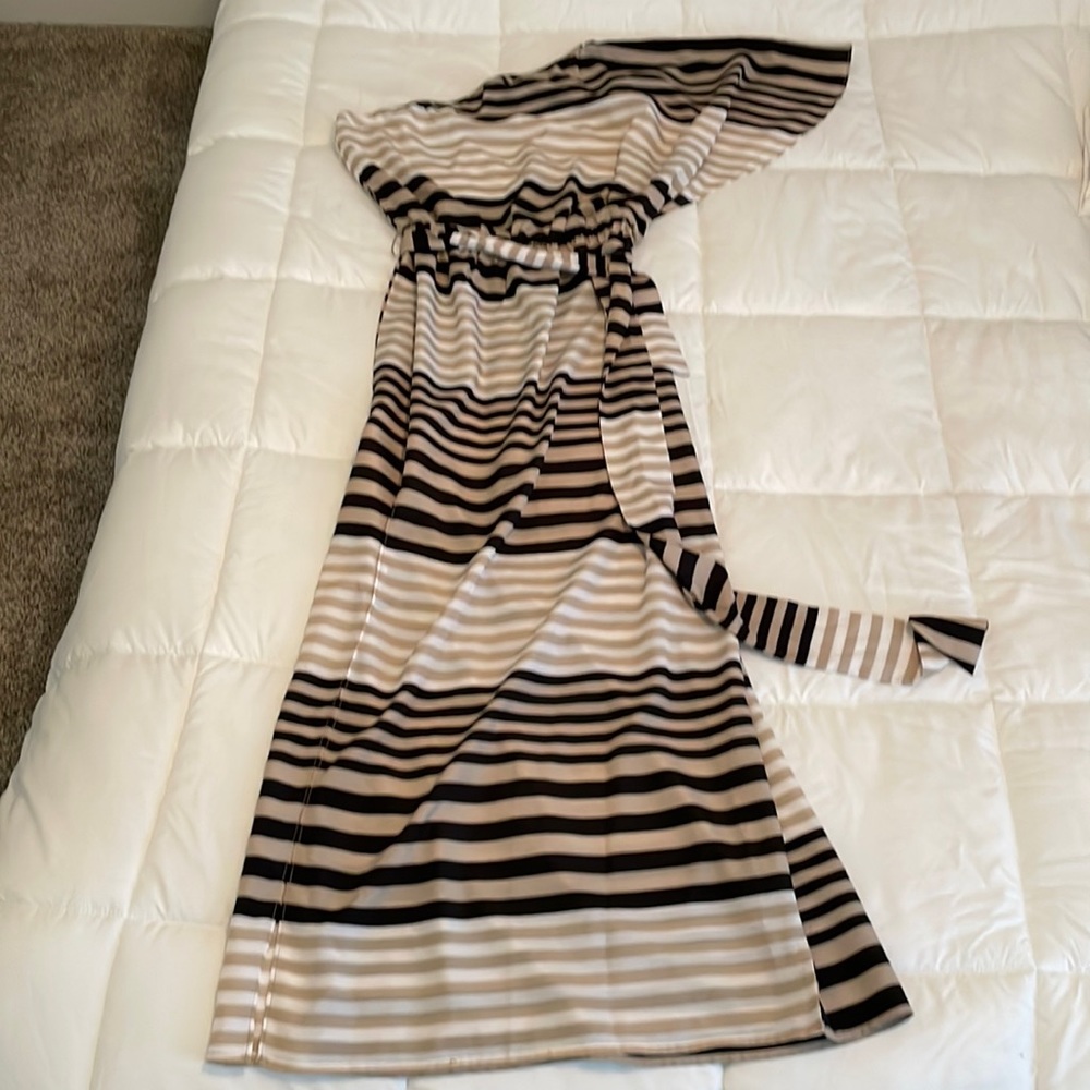 Mudpie One shoulder maxi dress